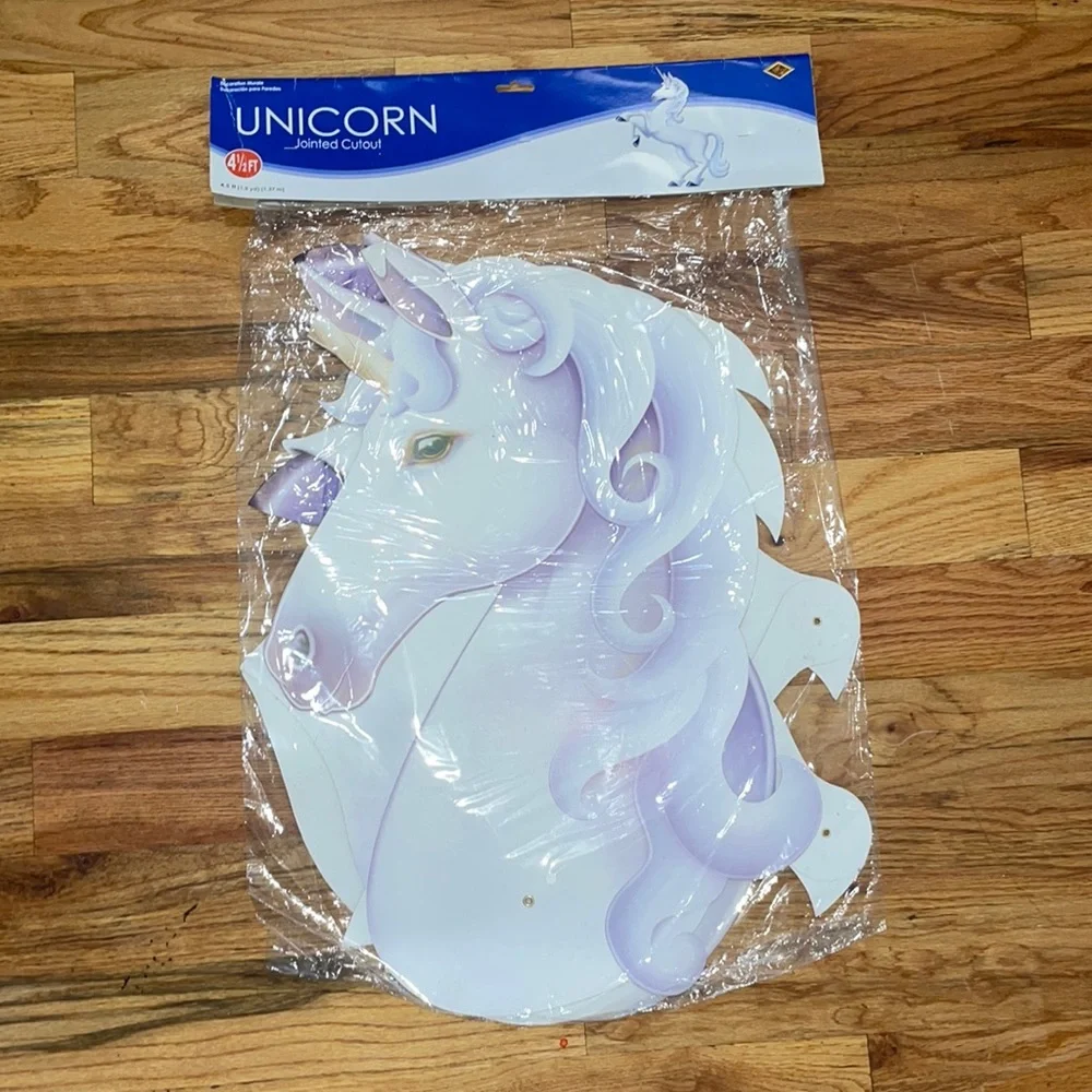 NEW Jointed Cutout. Read to hang 4 1/2 feet Unicorn